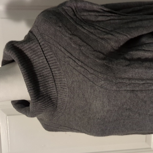 Serra XL gray grey turtleneck sweater dress knee length warm - Picture 2 of 11